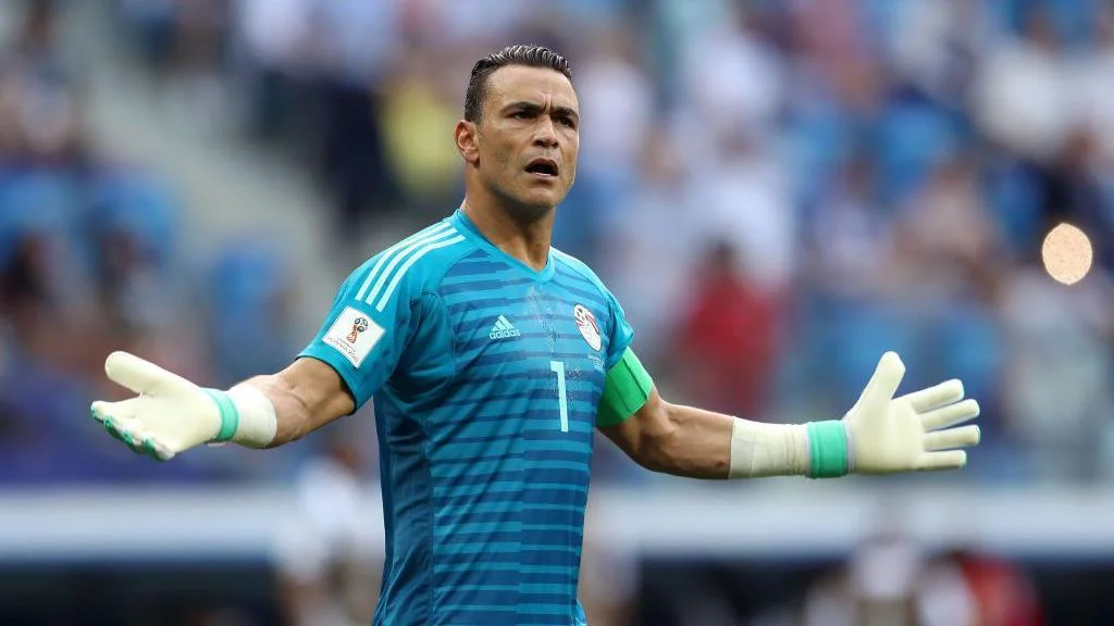 Essam El Hadary gestures
