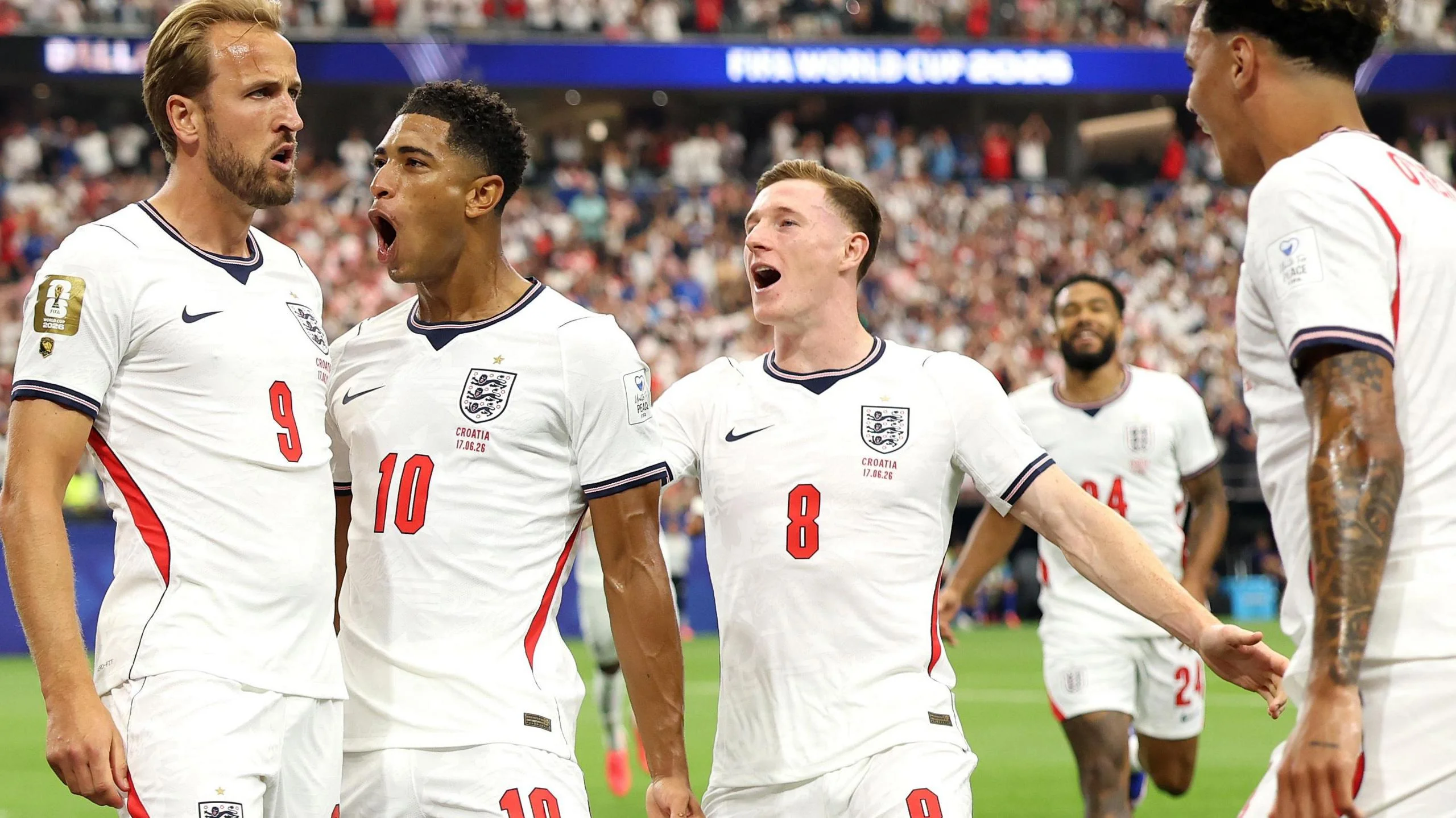 Harry Kane celebrates