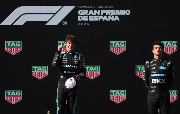 Kimi Antonelli, Mercedes, Lando Norris, McLaren